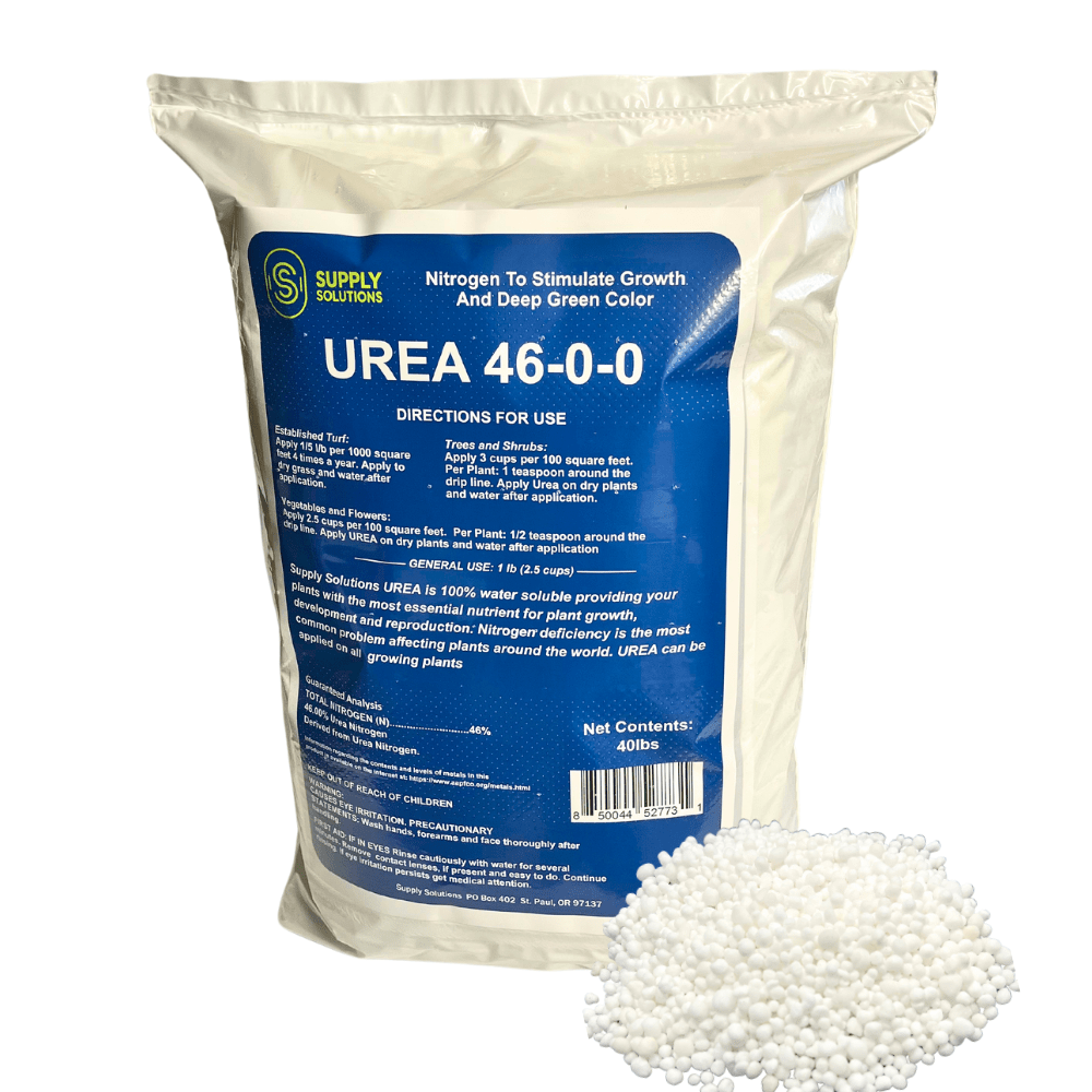 Supply Solutions Urea 46-0-0 Nitrogen Fertilizer to Stimulate Lush Growth and Deep Green Color