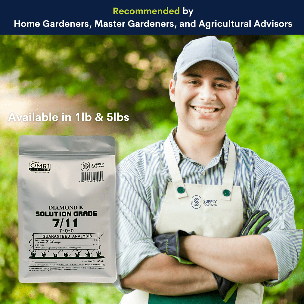 Supply Solutions 7/11 (7-0-0)- 7% Nitrogen and 11% Calcium - Plant food for Vegetable and Fruit Crops, and Other Plants - Elevates Soil