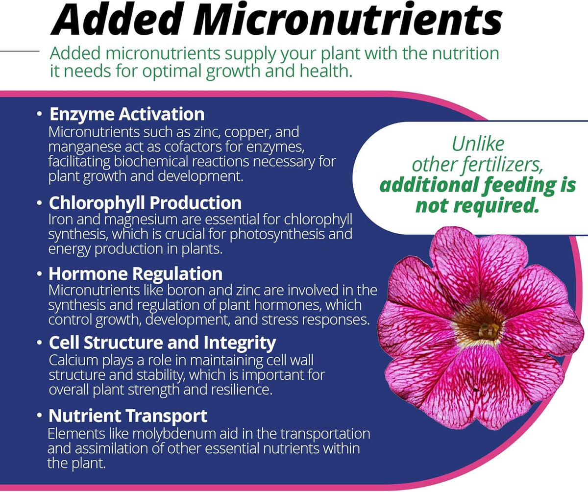Jack's Classic 20-6-22 Petunia Feed Water-Soluble Fertilizer with Micronutrients to Provide Lush Green Annuals (4lbs)