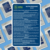 Supply Solutions 4-3-2 Nutri-Proganic Granular Organic Chicken Manure Premium Fertilizer - Ideal for a Variety of Food Crops - For Soil Moisture & Drainage