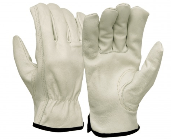 Pyramex GL2004K Grain Cowhide Leather Keystone Thumb Driver Gloves (Dozen)