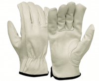 Pyramex GL2004K Grain Cowhide Leather Keystone Thumb Driver Gloves (Dozen)