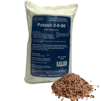Supply Solutions Muriate of Potash 0-0-60 Fertilizer, High Potassium Fertilizer, Potassium for Plants - for Lush Crops, Acidic Plants