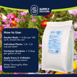 Supply Solutions Pacific Bounty Organic Shrimp Fertilizer 6-8-0 | 13% Calcium | Natural Phosphorus-Rich Fertilizer for Tomatoes, Peppers, and Flowering Plants | Soil-Building