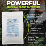 Supply Solutions Organic Crab Meal Fertilizer 4-2-0 | 18% Calcium | Natural Soil Amendment for Garden, Lawn, and Flower Beds | Improves Soil Health & Boosts Plant Growth