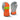 Radians RWG3200HV High Visibility Regular Shoulder Gray Split Cowhide Leather Palm Glove