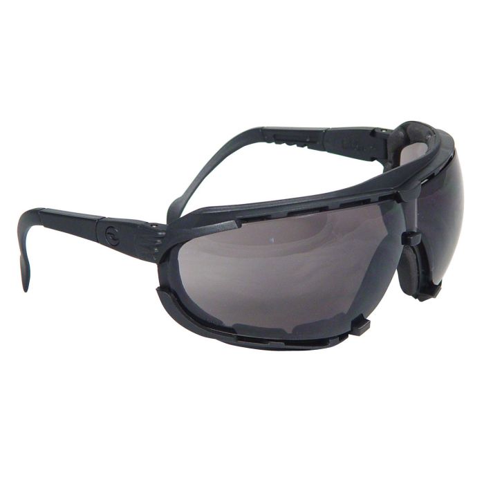 Radians Dagger™ Foam Lined Safety Goggle - Black Frame - Smoke Anti-Fog Lens