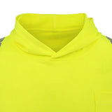 Radians ST631B Class 3 UPF 40 Color Block Long Sleeve T-Shirt with Hood