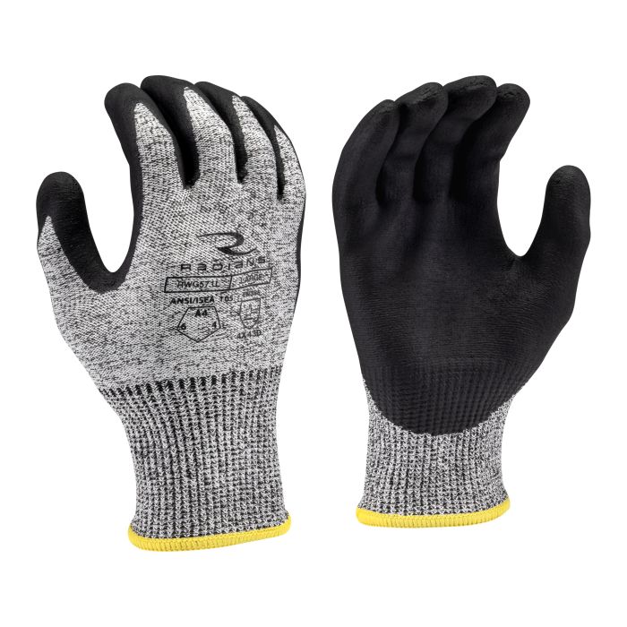 Radians RWG571 HPPE/Polyester Shell A4 Cut Level Foam Nitrile Palm Dip