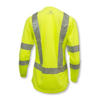 Radians ST21W Class 3 High Visibility Women's Long Sleeve Safety T-Shirt with Max-Dri™