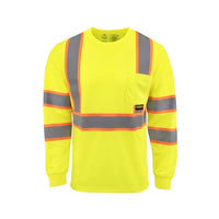 Radians ST41-3 Class 3 Mesh Long Sleeve T-Shirt with Contrast Trim