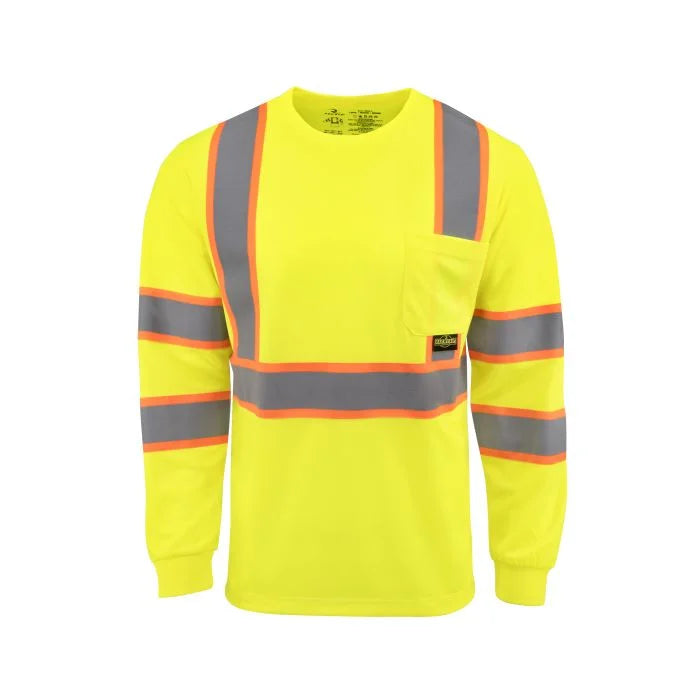 Radians ST41-3 Class 3 Mesh Long Sleeve T-Shirt with Contrast Trim