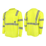 Radians ST921 7.75 oz Class 3 Long Sleeve FR T-shirt with Segmented Reflective Tape