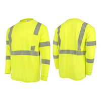 Radians ST921 7.75 oz Class 3 Long Sleeve FR T-shirt with Segmented Reflective Tape