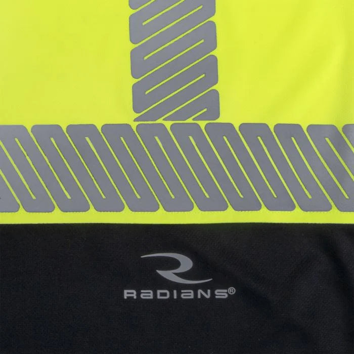 Radians ST631B Class 3 UPF 40 Color Block Long Sleeve T-Shirt with Hood