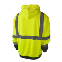 Radians SJ02B-3 Class 3 Color Blocked Hooded Sweatshirt