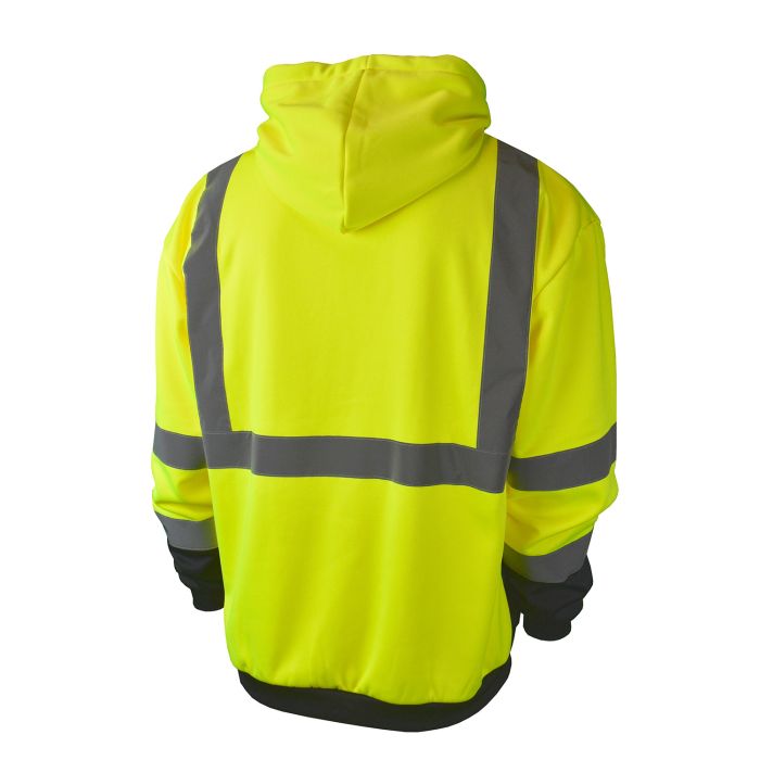 Radians SJ02B-3 Class 3 Color Blocked Hooded Sweatshirt