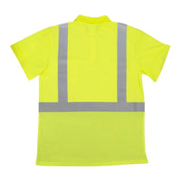 Radians ST12B Class 2 High Visibility Color Blocked Safety Short Sleeve Polo