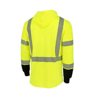 Radians ST631B Class 3 UPF 40 Color Block Long Sleeve T-Shirt with Hood