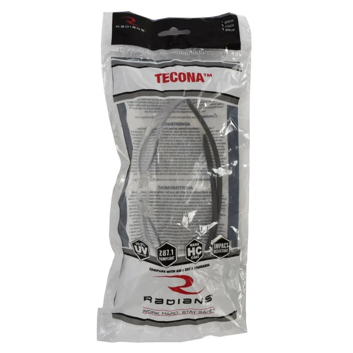 Radians Tecona® Safety Eyewear - Clear Frame - Indoor/Outdoor Lens