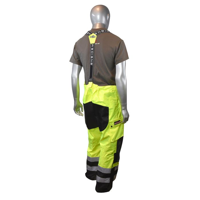 Radians RW32-EZ1Y Heavy Duty Rip Stop Waterproof & Breathable Pants w/Bib
