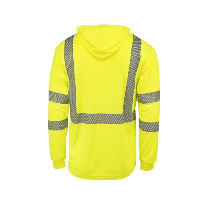 Radians ST61-3 Hooded Type R Class 3 Mesh Long Sleeve T-Shirt w/ UV Protection