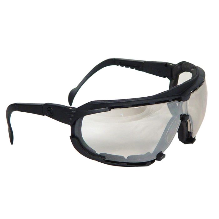 Radians Dagger™ Foam Lined Safety Goggle - Black Frame - Indoor/Outdoor Anti-Fog Lens