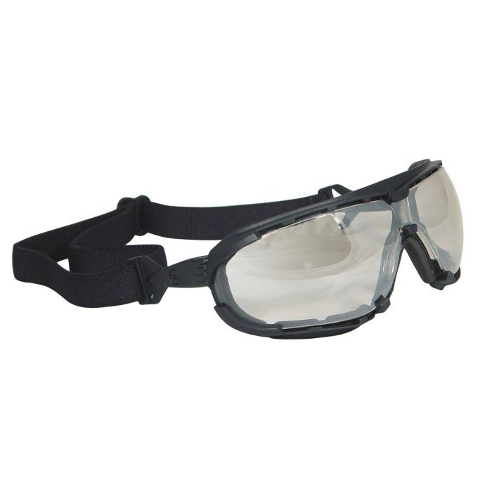 Radians Dagger™ Foam Lined Safety Goggle - Black Frame - Indoor/Outdoor Anti-Fog Lens