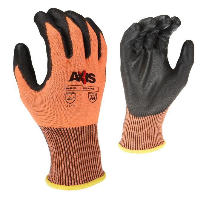 Radians RWG557 AXIS™ Cut Protection Level A4 High Tenacity Nylon Glove