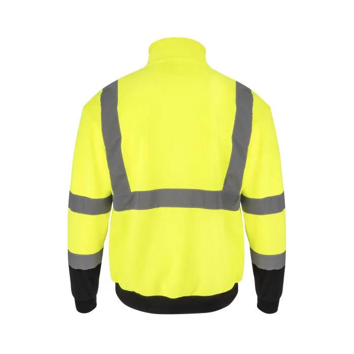Radians SJ34B-3 Class 3 Color Blocked 1/4 Zip Sweatshirt