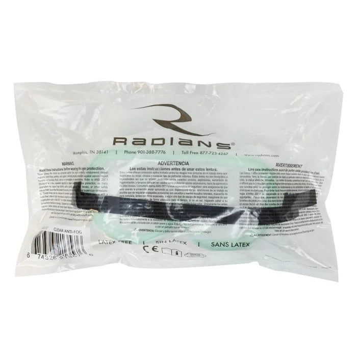 Radians Chemical Splash Safety Goggle - Clear Anti-Fog Lens