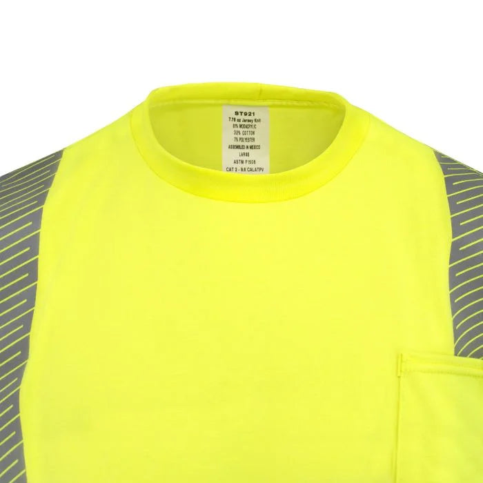 Radians ST921 7.75 oz Class 3 Long Sleeve FR T-shirt with Segmented Reflective Tape