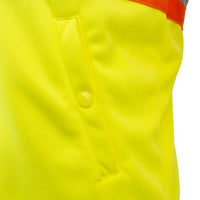 Radians SW01X-2 High Neck Zip Front X-Back Hooded Sweatshirt - Hi Vis Lime - L