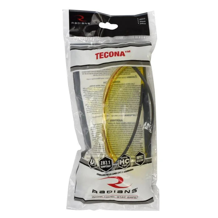 Radians Tecona® Safety Eyewear - Amber Frame - Amber Lens