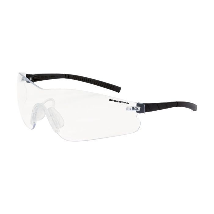Crossfire Blade Performance Safety Eyewear - Black Frame - Clear Anti-Fog Lens