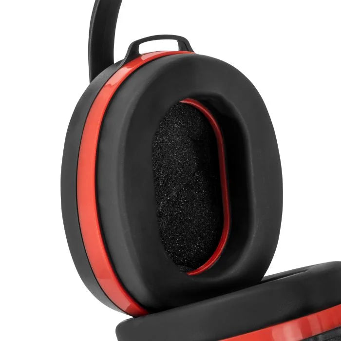 Radians Silencer® Earmuff in Clamshell - Black & Red