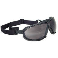 Radians Dagger™ Foam Lined Safety Goggle - Black Frame - Smoke Anti-Fog Lens