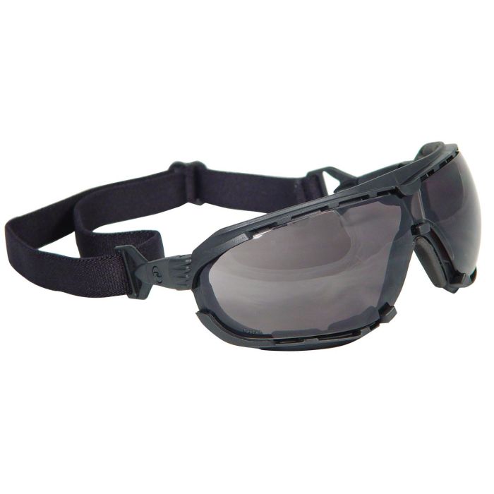 Radians Dagger™ Foam Lined Safety Goggle - Black Frame - Smoke Anti-Fog Lens