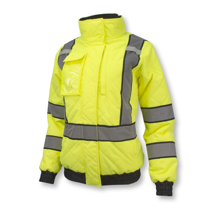Radians SJ930-3 Women's Class 3 Quilted Bomber Jacket