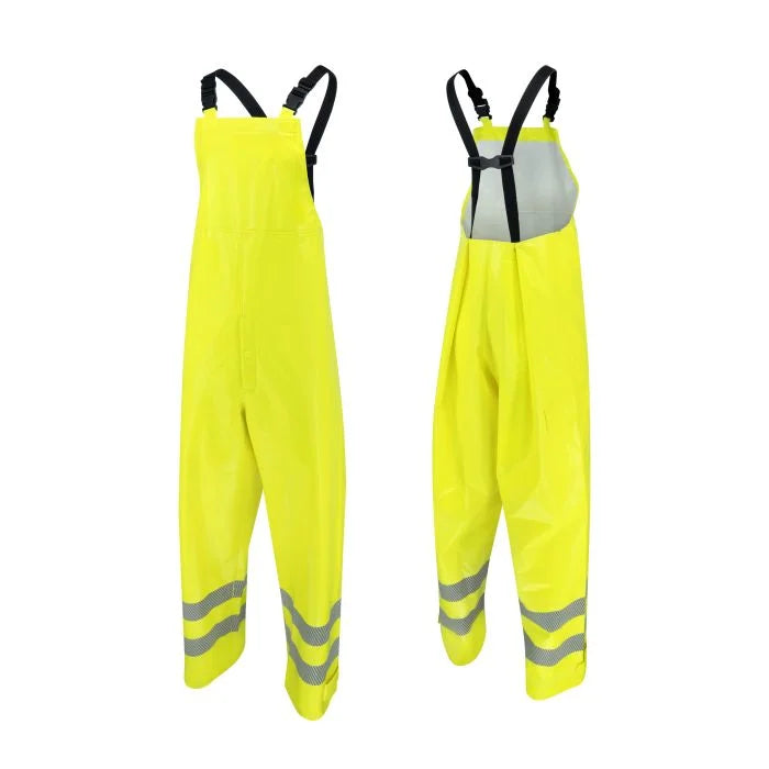 Radians RW08 Class E Self Extinguishing Rain Bib with Safety Fly
