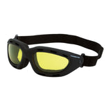 Crossfire Element Foam Lined Safety Goggle - Black Frame - Yellow Anti-Fog Lens