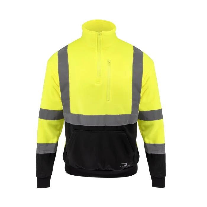 Radians SJ34B-3 Class 3 Color Blocked 1/4 Zip Sweatshirt