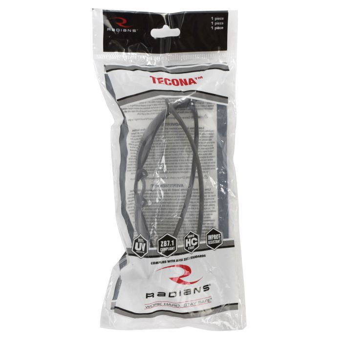 Radians Tecona® Safety Eyewear - Smoke Frame - Smoke Anti-Fog Lens