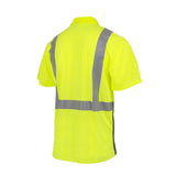 Radians ST12B Class 2 High Visibility Color Blocked Safety Short Sleeve Polo