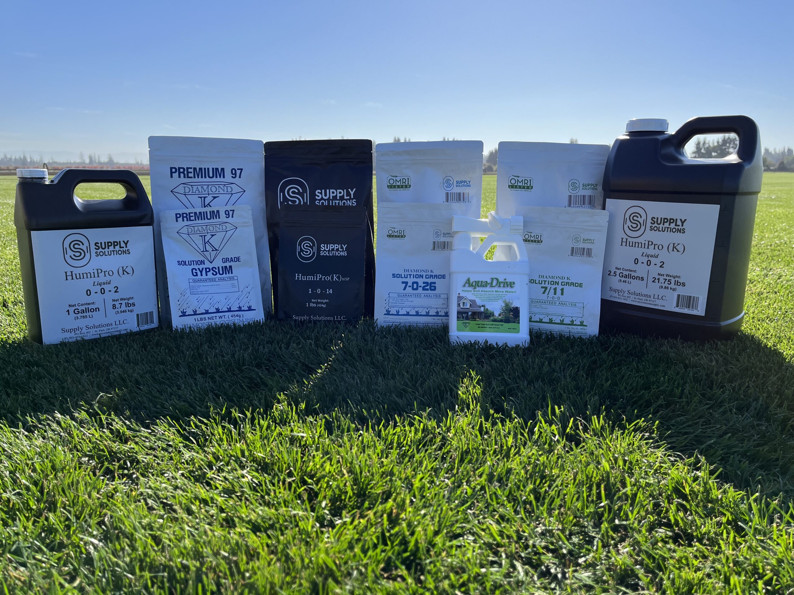Supply Solutions agricultural products in a field