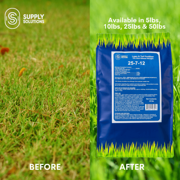 Supply Solutions 25-7-12 Lawn Fertilizer - Lawn Food for Grass, Turf and Garden Plants for Greener Grass - Plant Food for Lawn - Image 4