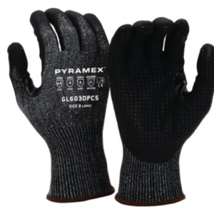 Pyramex GL603DPC5 Micro-Foam Nitrile Dipped Gloves Cut 4 (Dozen)