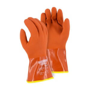 Winter Lined Glove, MAJESTIC 3703 Winter Lined PVC Double Dipped Removable Liner Large