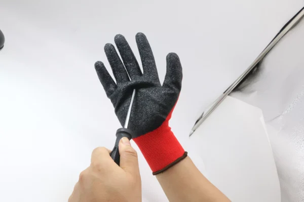 Supply Solutions APE SKINZ Latex Dipped Safety Work Gloves For Landscaping, Warehouse, Construction, Gardening, Agriculture, For Men and Women. 12 Pair per package. Red/black - Image 5