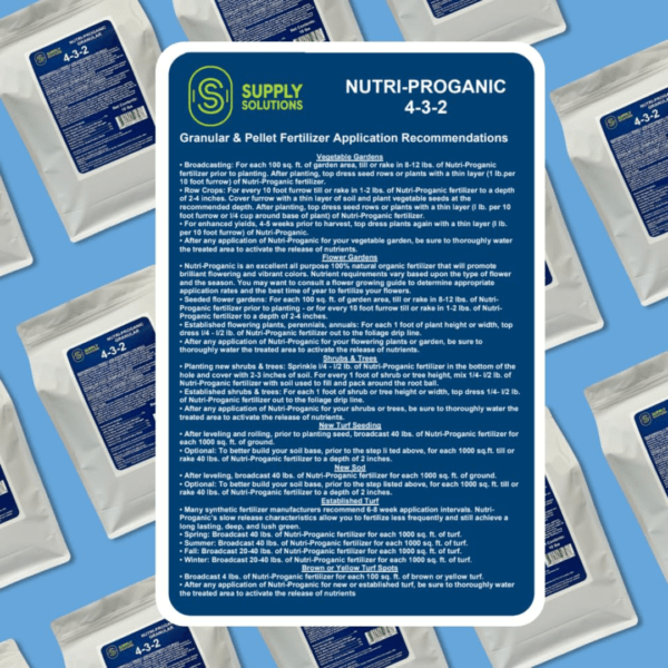 Supply Solutions 4-3-2 Nutri-Proganic Pellet Organic Chicken Manure Premium Fertilizer - Ideal for a Variety of Food Crops - For Soil Moisture & Drainage - Image 2